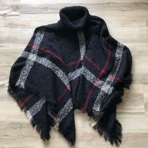 Christina Lee France Turtleneck Poncho